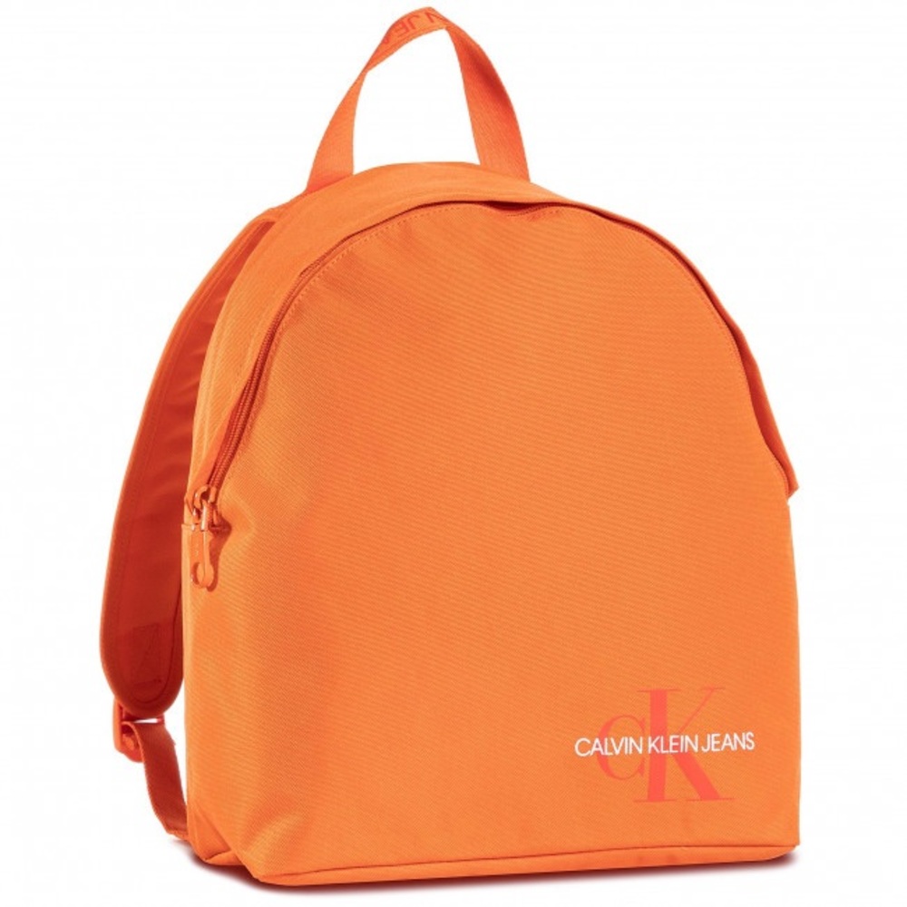 Orange Calvin Klein jeans backpack